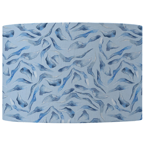 Abstract Blue Lighting - Balaya Eva Printed Lamp Shade Cobalt Voyage Maison