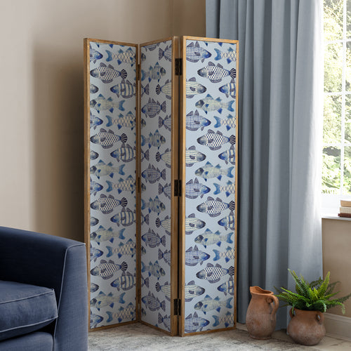 Animal Blue Furniture - Cove Solid Wood Room Divider Cobalt Voyage Maison