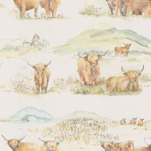Animal Brown Wallpaper - Highland  1.4m Wide Width Wallpaper (By The Metre) Brown Voyage Maison
