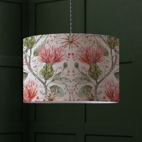 Floral Red Lighting - Varys Eva Lamp Shade Russet Voyage Maison